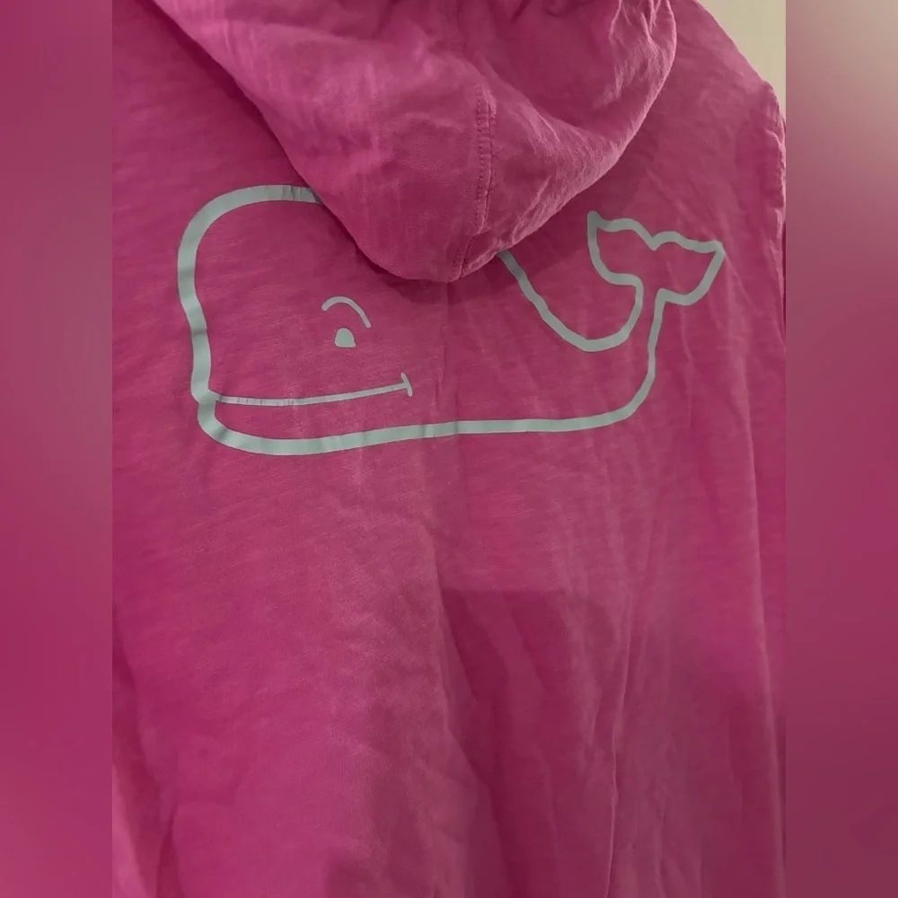Vineyard Vines hot pink whale logo lightweight hoodie size small - Picture 3 of 9